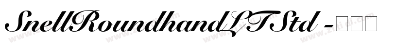 SnellRoundhandLTStd 字体转换